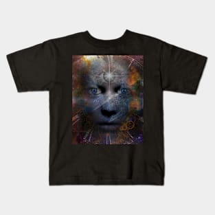 Face with third eye Kids T-Shirt